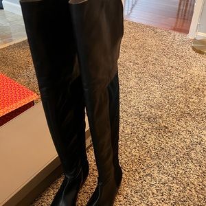 BCBG thigh high boots-black